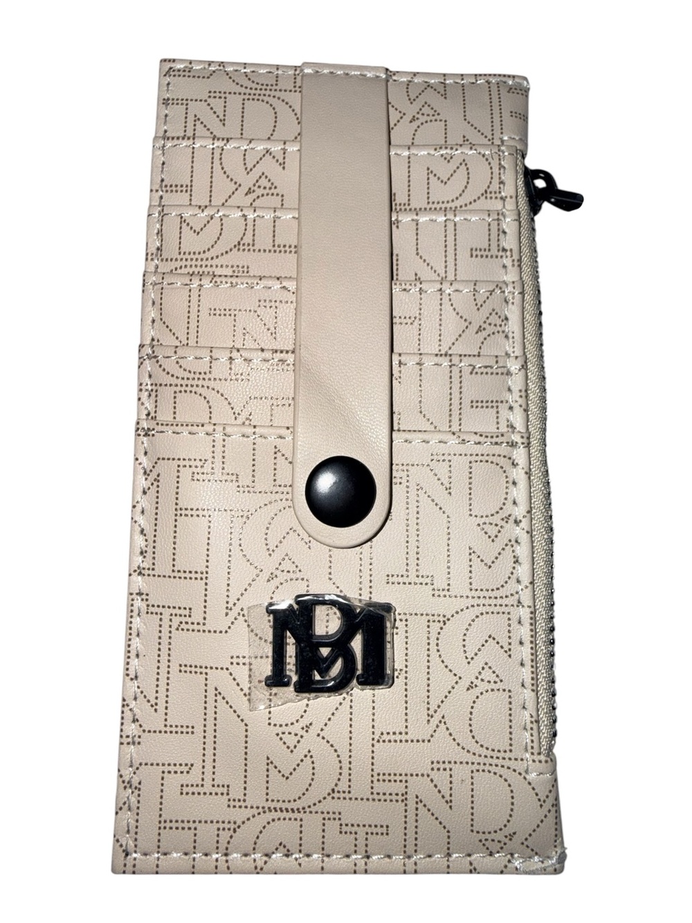 "Badgley Mischka" "Card Holder with Tab" Beige